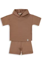 Erkek Çocuk Takım 2-5 Yaş Kahve - Paket