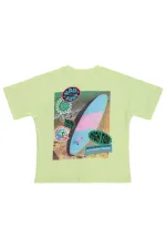 Erkek Çocuk Tişört 6-9 Yaş Fıstık Yeşil - Paket