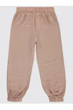 Pantalon pour fille de 6 à 9 ans, couleur poudre - Emballage
