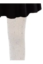 Kız Çocuk Külotlu Çorap 2-9 Yaş Ekru - Paket