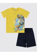 Erkek Çocuk Takım 2-5 Yaş Sarı - Paket