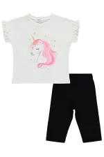 Kız Çocuk Takım 2-5 Yaş Ekru - Paket