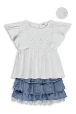 Kız Çocuk Takım 2-5 Yaş Kırık Beyaz - Paket