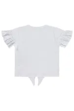 Girls' T-shirt, Ages 10-13, Off-White - Pack