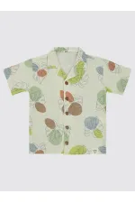 Boy's Shirt 6-9 Years Ecru - Package