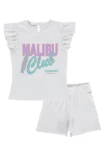 Ensemble pour fille de 2 à 5 ans, blanc cassé - Emballage