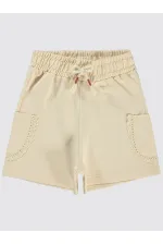 Short beige pour fille de 6 à 9 ans - Paquet