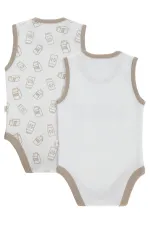 Bebek Çıtçıtlı Badi 0-24 Ay Ekru - Paket