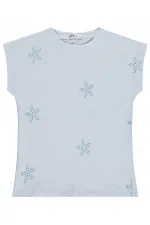 Kız Çocuk Tişört 6-9 Yaş Açık Mavi - Paket