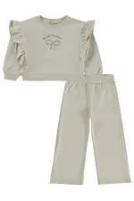 Girls Tracksuit Set for 2-5 Years Old Stone Color - Package