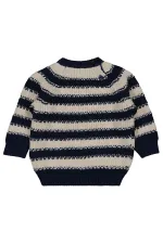 Pull bébé 0-24 mois bleu marine doux - Lot