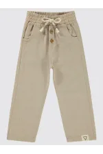 Boy Trousers 2-5 Years Old Stone Color - Pack