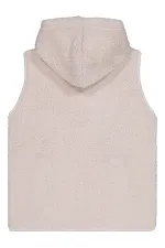 Gilet pour fille 10-13 ans, couleur pierre - Emballage
