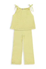 Kız Çocuk Takım 6-9 Yaş Sarı - Paket