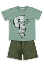 Erkek Çocuk Takım 2-5 Yaş Yeşil - Paket