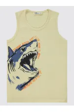 Erkek Çocuk Tişört 6-9 Yaş Taş Rengi - Paket