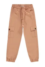 Pantalon pour fille de 6 à 9 ans, couleur argile italienne - Emballage
