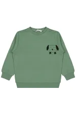 Erkek Çocuk Sweatshirt Km 2-5 Yaş Soft Haki - Paket