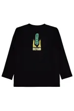 Erkek Çocuk Sweatshirt Km 6-9 Yaş Siyah - Paket