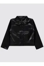 Veste noire pour fille de 6 à 9 ans - Emballage