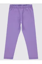 Collants pour filles de 6 à 9 ans, couleur lilas métallisé - Emballage