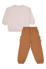 Boys Tracksuit Set for 2-5 Years Old Stone Color - Package