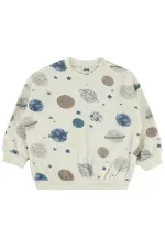 Bebek Sweatshirt 0-24 Ay Ekru - Paket