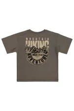 Boys' T-Shirt, Ages 6-9, Dark Brown - Pack