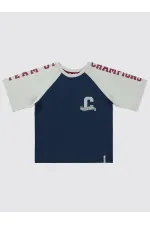 Lot de T-shirts bleu marine pour garçons de 6 à 9 ans