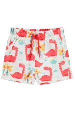 Boy's Swim Shorts 2-5 Years White - Package