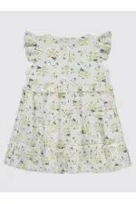 Kız Çocuk Jile ve Elbise 2-5 Yaş Sarı - Paket