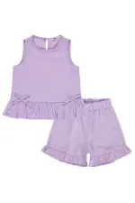 Kız Çocuk Takım 2-5 Yaş Lila - Paket