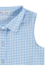 T-shirt pour fille, 2-5 ans, bleu clair - Lot