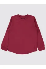 Boys Sweatshirt 6-9 Years Old Burgundy - Package