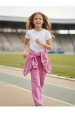 Ensemble de survêtement pour filles, 10-13 ans, rose poudré foncé - Lot