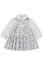 Kız Çocuk Jile ve Elbise 2-5 Yaş Mavi - Paket