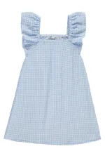 Combinaison et robe pour filles, 6-9 ans, bleu clair - Emballage