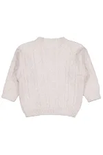 Kız Çocuk Kazak 2-5 Yaş Bej - Paket