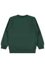 Erkek Çocuk Sweatshirt Km 2-5 Yaş Çam Yeşili - Paket