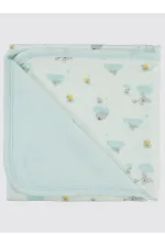 Couverture et lange pour bébé 0-24 mois bleu - Emballage