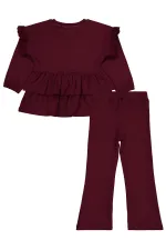 Girls' Suit 2-5 Years Old Claret Red - Package
