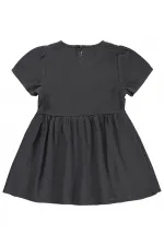 Kız Çocuk Jile ve Elbise 2-5 Yaş Antrasit - Paket