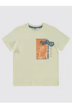 Lot de T-shirts pour garçons de 6 à 9 ans, couleur ivoire