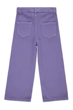 Girls' Trousers, Ages 6-9, Purple - Pack