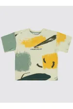 Boys T-Shirt 6-9 Years Old Soft Khaki - Package