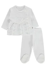 Bebek Pijama Takımı 0-24 Ay Ekru - Paket