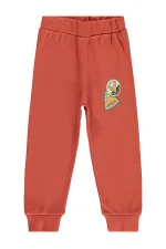 Pantalon de survêtement garçon, KM 2-5 ans, orange foncé - Lot