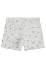 Kız Çocuk Şort 2-5 Yaş Kırık Beyaz - Paket