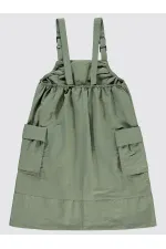 Kız Çocuk Jile ve Elbise 6-9 Yaş Haki - Paket