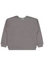 Erkek Çocuk Sweatshirt 10-13 Yaş Gri - Paket